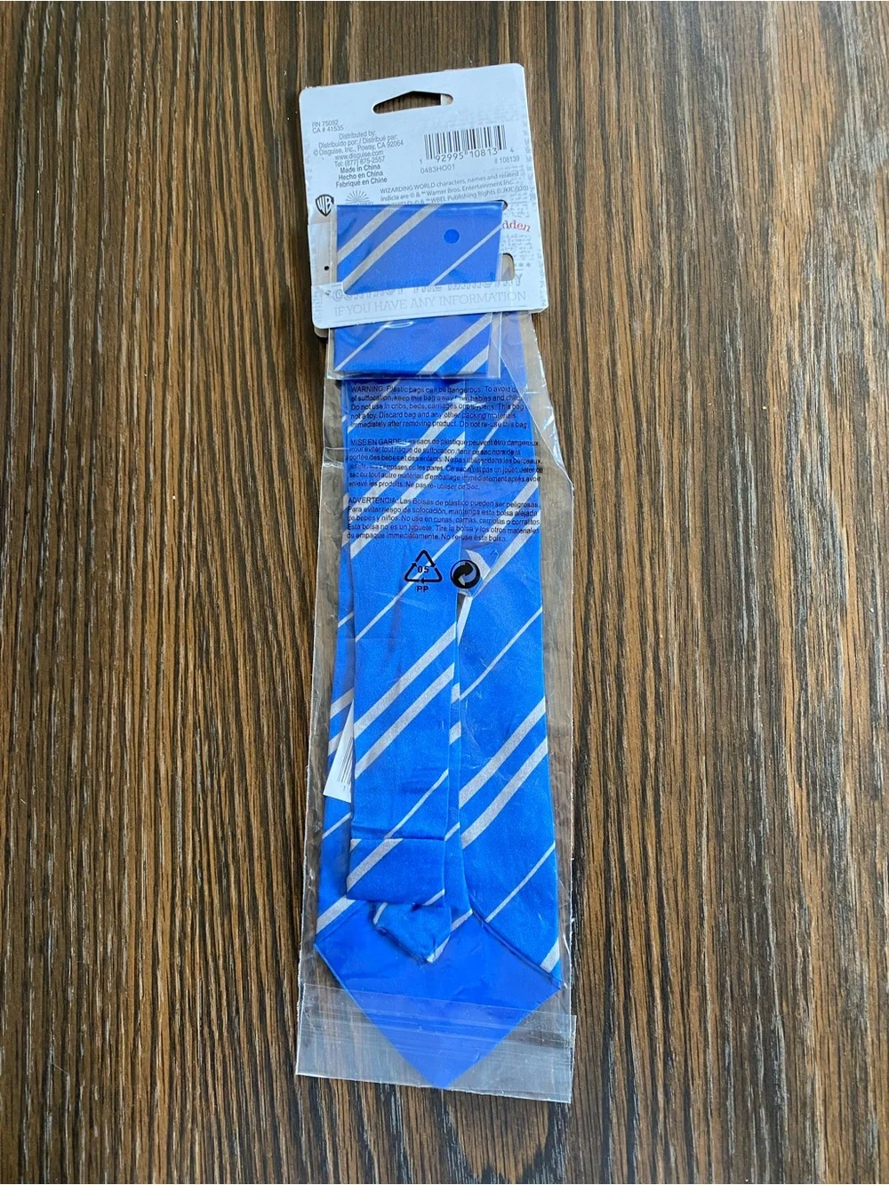 Disguise Ravenclaw Blue and Silver Tie for Halloween